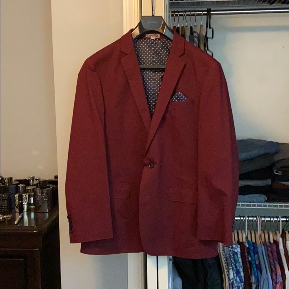 40R Burgundy Express Blazer